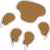 <img:stuff/DogPawDownLeftBrwn_50.png>