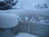 Snowy balcony